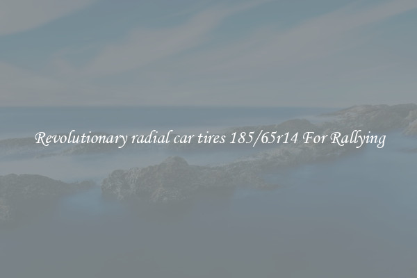 Revolutionary radial car tires 185/65r14 For Rallying