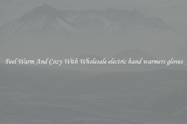 Feel Warm And Cozy With Wholesale electric hand warmers gloves