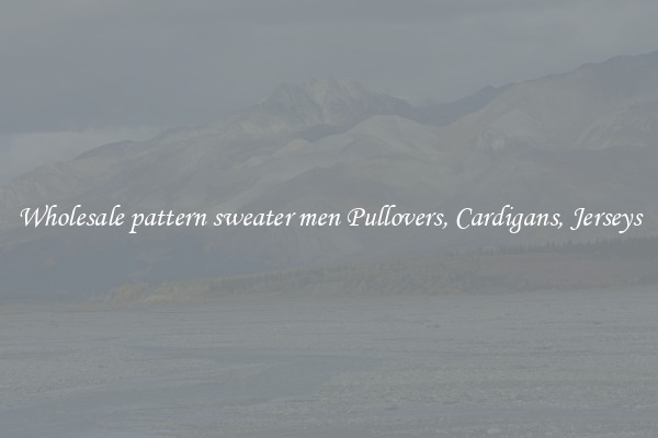 Wholesale pattern sweater men Pullovers, Cardigans, Jerseys