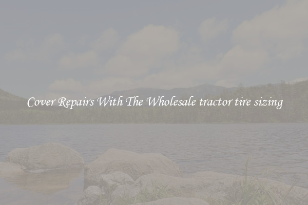  Cover Repairs With The Wholesale tractor tire sizing 