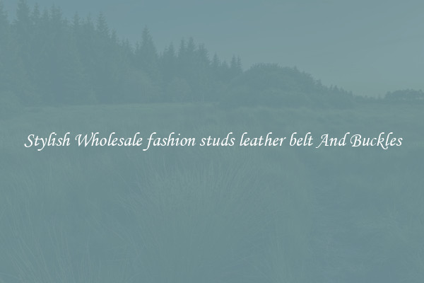 Stylish Wholesale fashion studs leather belt And Buckles