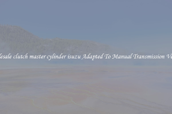 Wholesale clutch master cylinder isuzu Adapted To Manual Transmission Vehicles