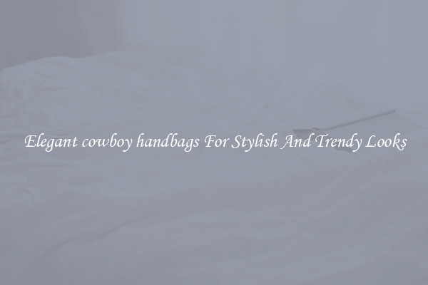 Elegant cowboy handbags For Stylish And Trendy Looks