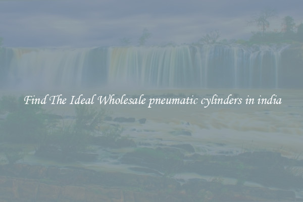 Find The Ideal Wholesale pneumatic cylinders in india