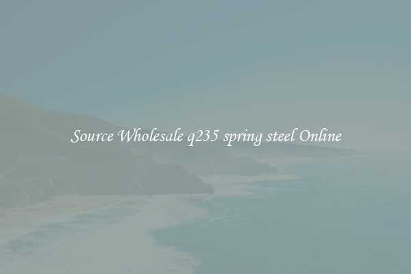 Source Wholesale q235 spring steel Online