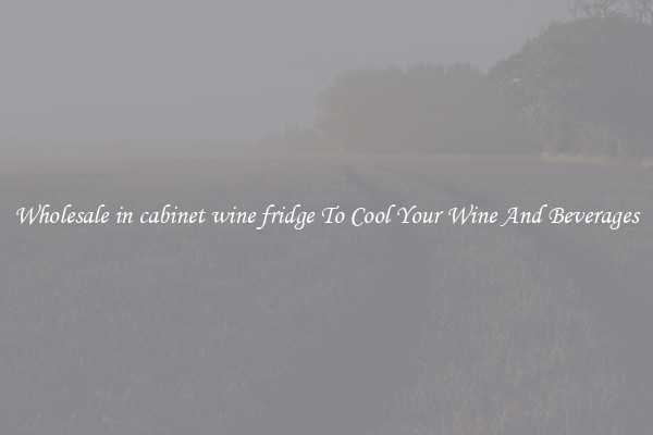 Wholesale in cabinet wine fridge To Cool Your Wine And Beverages
