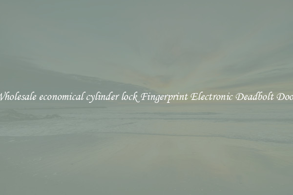 Wholesale economical cylinder lock Fingerprint Electronic Deadbolt Door 