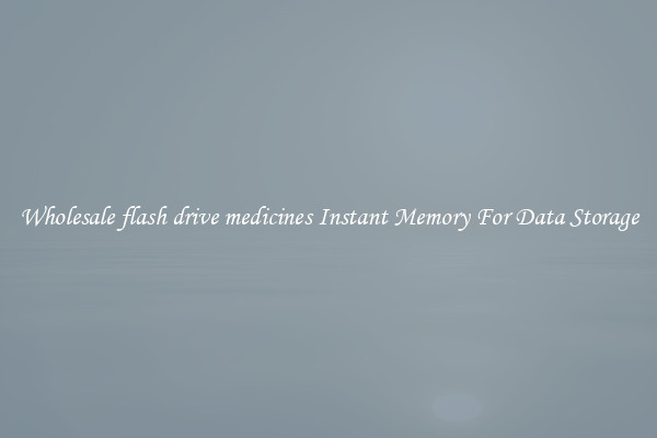 Wholesale flash drive medicines Instant Memory For Data Storage