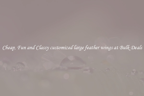 Cheap, Fun and Classy customized large feather wings at Bulk Deals